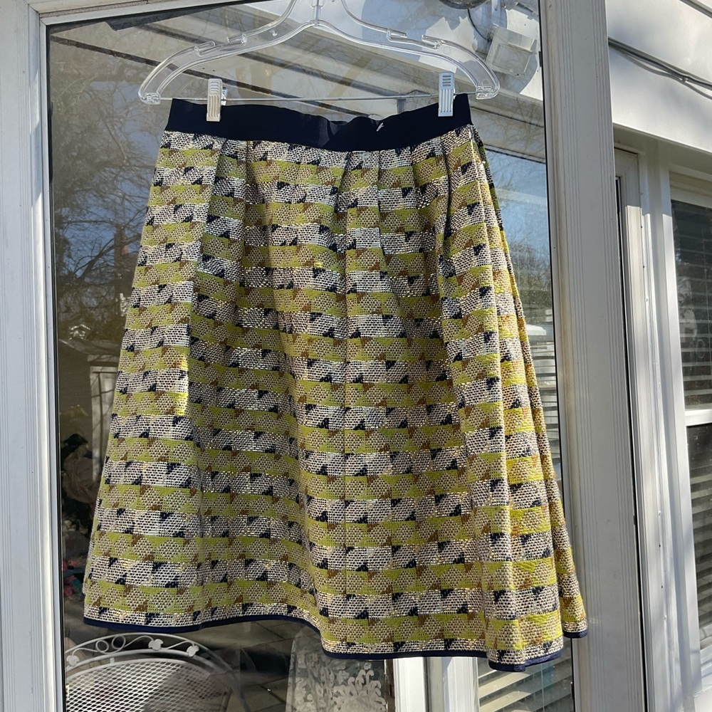 Roberto Collina vintage high waisted metallic skirt with pockets. Size medium.